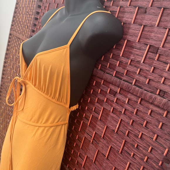 Slide Show Kiera Orange Midi Slip Dress - M (AU-10) - Picture 6 of 10